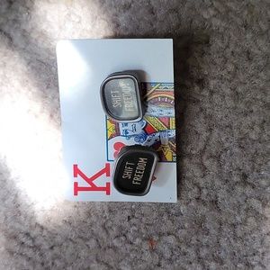 Man's so cool made from typewriter cufflinks  shift freedom black silver bagged
